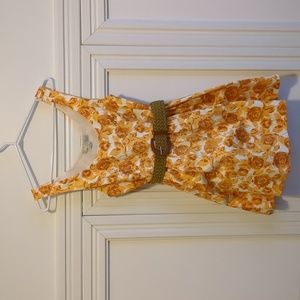 Belted floral dress 👗🌼